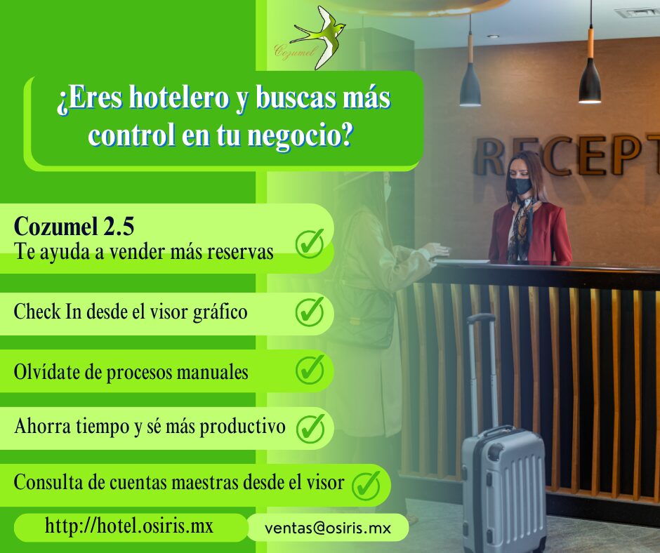 Sistemas Hoteleros, cuentas maestras, reservaciones.