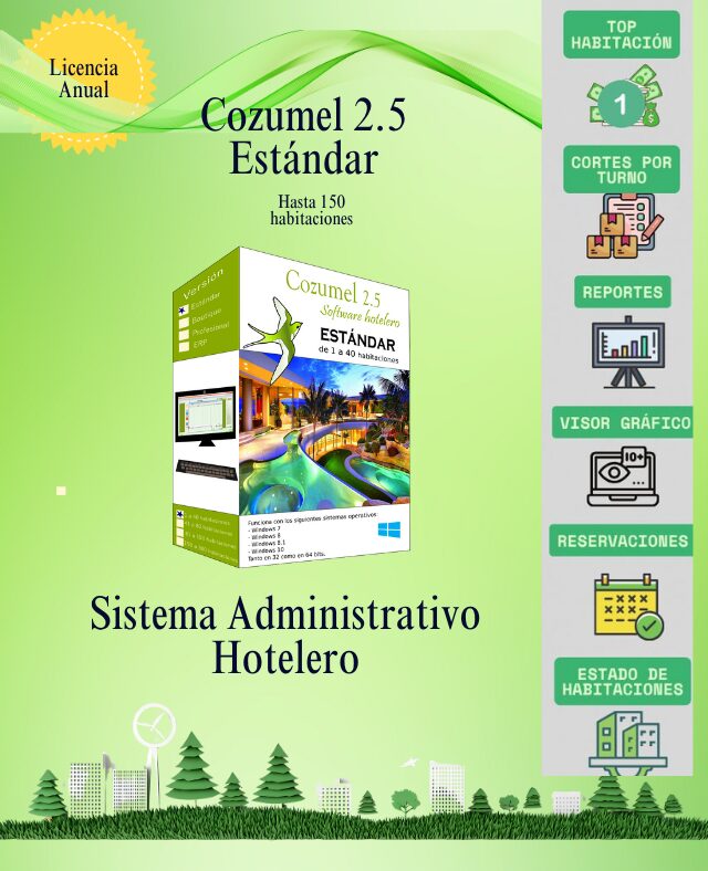 Cozumel 2.5 Estándar Hasta 150 Habitaciones